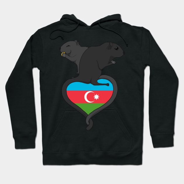Gerbil Azerbaijan (dark) Hoodie by RampArt